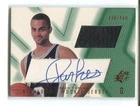 2001-02 Upper Deck SPX Tony Parker Signed Rookie Jersey Auto /800