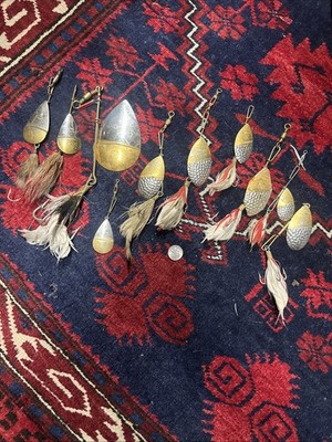 Vintage W.T.J. Lowe, Buffalo N.Y.  10 Spinner Lure - Rare Set Buffalo Trade Mark