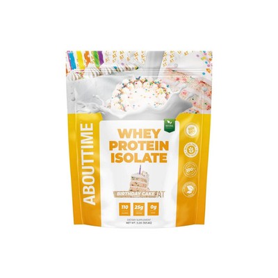 About Time Whey Protein Isolate Powder 25g Birthday Cake, Natural Ingredients...