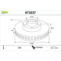 2X Valeo 673237 Bremsscheibe FüR BMW 3 4 F33 F83 F36 F32 F82 F34 F31 F30 F80