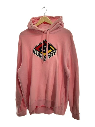 Felpa con cappuccio BURBERRY XXL cotone rosa 8021830 usata