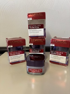 4 X-L'Oreal Revitalift Volume Filler 1.7oz Day Cream Moisturizer-BINB-Sealed
