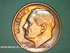 1966 Roosevelt Dime