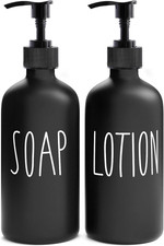 Matte Black Soap Dispenser Bathroom Set