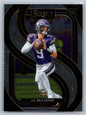 J.J. McCarthy 134 2024 Panini Select RC Rookie Minnesota Vikings Card