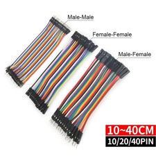 Dupont Jumper Wire Cable Kit 10/20/40Pin 10/20/30cm Arduino Breadboard