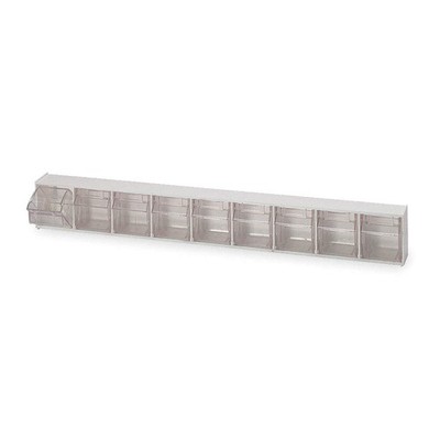 QUANTUM STORAGE SYSTEMS QTB309IV Tip-Out Bin,Ivory,Unfinished,3 1/8 in PK 4