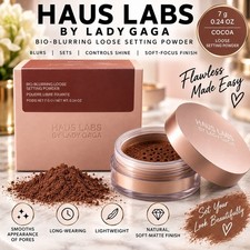 Haus Labs by Lady Gaga Bio-Blurring Loose Setting Powder Cocoa 0.24oz NEW