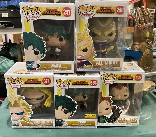 Funko Pop My Hero Academia Collection Lot O 5 MHA New 247 248 371 Deku All Might
