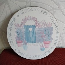 6 large DENBY 12" round PLACEMATS Table mats Walled Garden pattern DERBYSHIRE