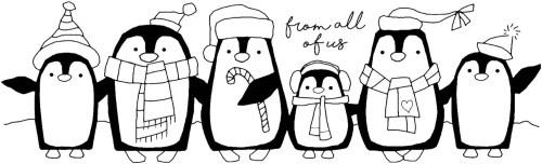 Francoise Collection Clear Magic Stamps - Penguin Parade