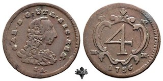NAPLES 4 horses 1756 Charles of Bourbon