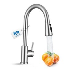 Kitchen Faucet with Pull Down Sprayer, Lead-Free Classic Brushed Nickel