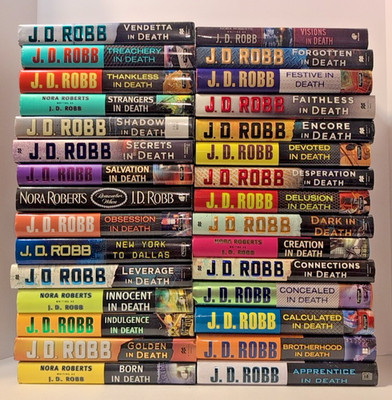 Lot of 30 J.D. Robb In Death Series by Nora Roberts Hardcover Books One Signed