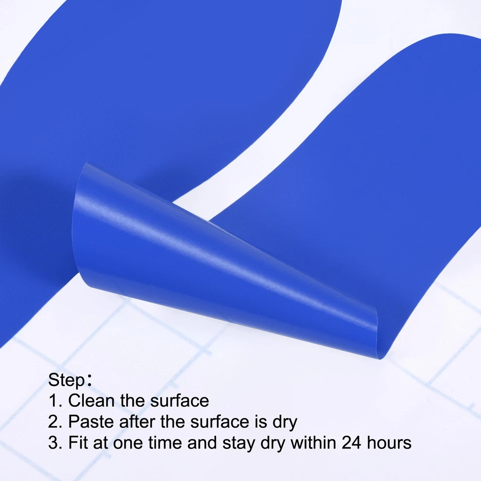 4 Pairs 9.8x3.8" Footprints Floor Stickers Floor Wall Stairs Decal Blue - Image 4 of 4