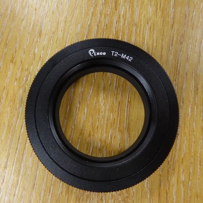Pixco T2-M42 Objektivadapter passt T2/T-Mount Objektiv auf M42 Schraubmontage