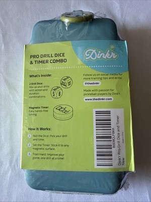 Pro Drill Dice And Timer Combo For Pickleball tennis Or Any Other Time Game!