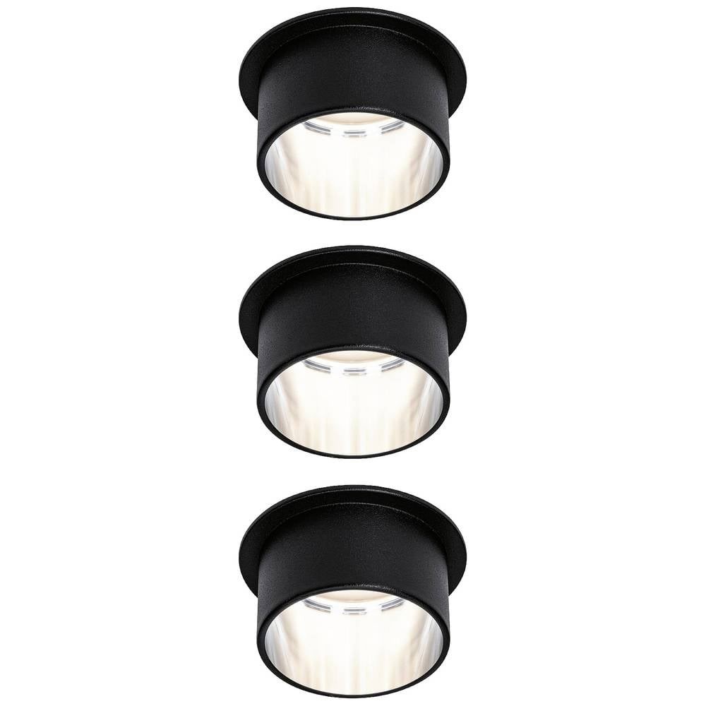 Luminaire LED encastrable noir Paulmann 93383 pour le salon