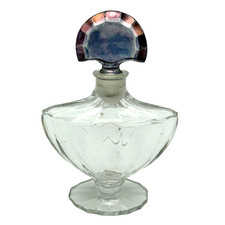 Guerlain Paris Glass Perfume Bottle w/ Stoppe...