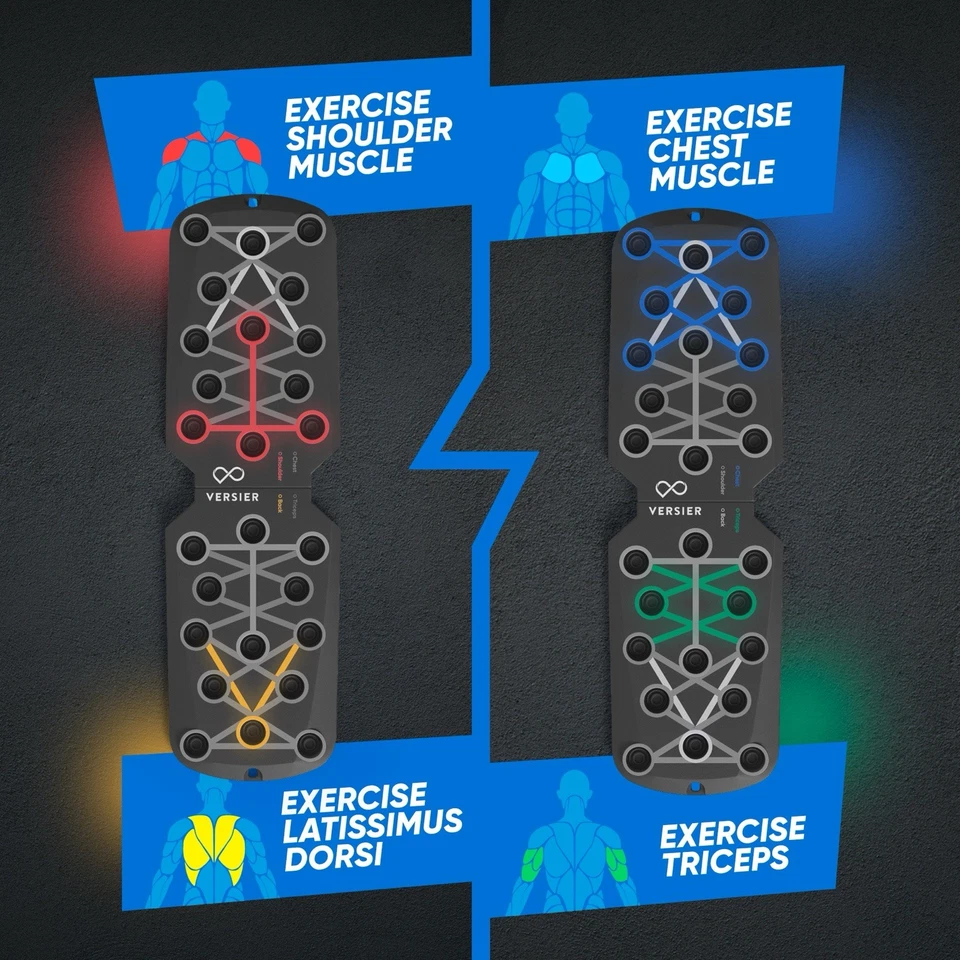 Tabla Push Up Fitness, Barra Push Up Portátil Plegable 20 en 1 en Gimnasio en Casa, Duradera Foto 2 de 4