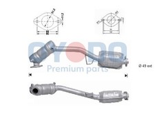 Oyodo Katalysator 10N0050-OYO für LEGACY 3 Station Wagon BH BE FORESTER IMPREZA