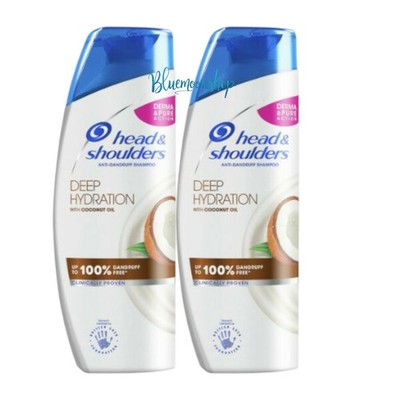 2 x 250ml Head & Shoulders Deep Hydration Shampoo mit Kokosöl 