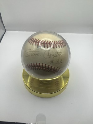 Steve Carlton “#32” Inscription Signed Autographed Baseball - MLB