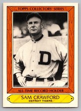 1985 Topps - Woolworth's All-Time Record Holders -  Samuel Crawford #9