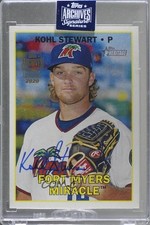 2020 Topps Archives Signature Series /10 Kohl Stewart Buyback Auto ow6