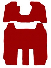 Basic Tapis de sol pour Honda Element 2 rangées 2003-2007 Rouge ensemble