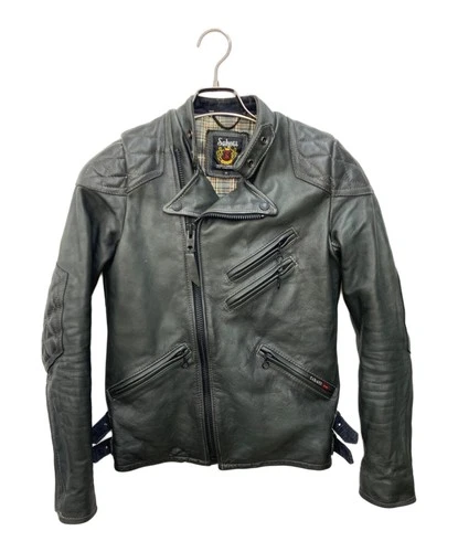 Schott Quilted Pad Leather Riders Jacket Men's Size XS Black - product listing photo