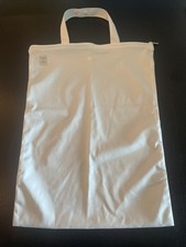 Mom  Bab White Bag For Baby Cloth Diapers, Swimsuits, Towels. Great For Travel
