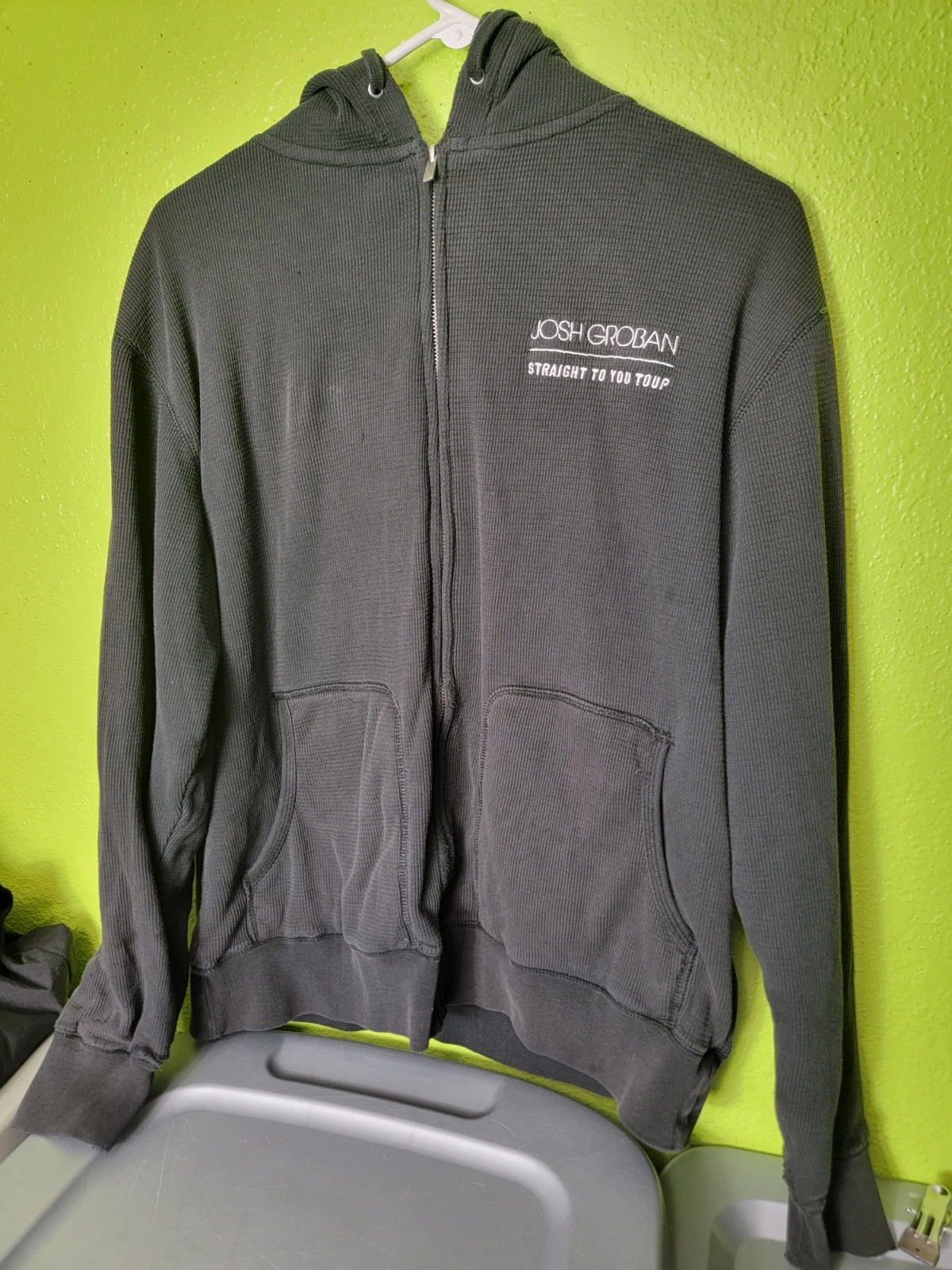 Josh Groban Full Zip Hoodie Sweatshirt Straight To You Tour Waffle Knit Thermal
Opens in a new windo