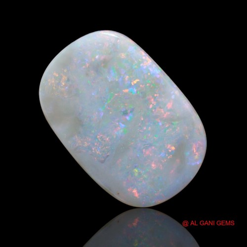 15.20 Cts Natural Fire Opal Cabochon Healing Gemstone Earrings Making 24x16x4 mm - Picture 10 of 16