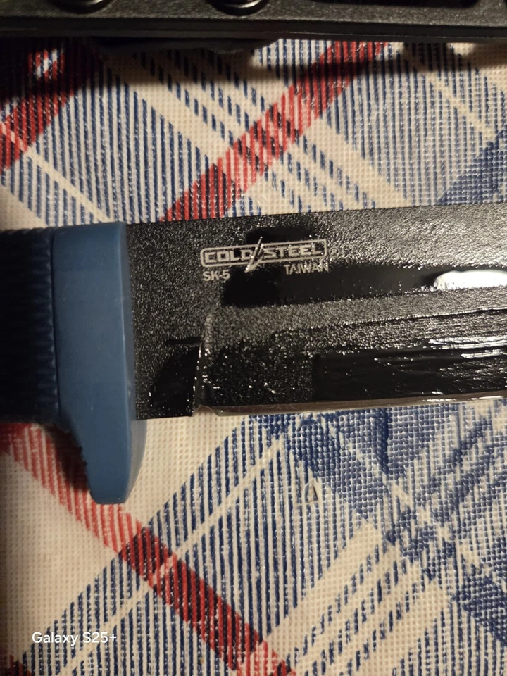 Mango compacto Cold Steel SRK azul Kray Ex nuevo en caja Foto 3 de 3