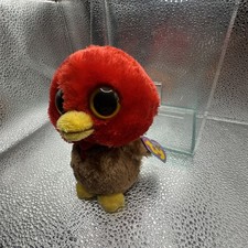 Ty Beanie Babies Beanie Boos Gobbles The Turkey With Pink/Blue Swing Tags. 2010