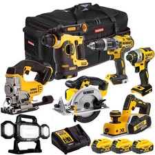 Dewalt 18V XR 7 Piece Monster Tool Kit With 3 x 5.0Ah Batteries Charger & Bag