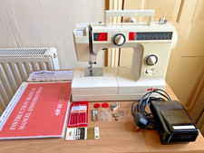 Elna 1010 Sewing Machine with Pedal, Manual and Accessories