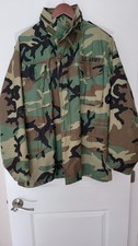 M65 Field Jacket US Army Medium Long Woodland Camo Vintage Cold Weather USA