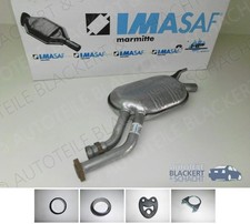 IMASAF Auspuff Mitteltopf+Zubeh&ouml;r f&uuml;r Mercedes 190 E 2.6 (W201) o.Kat 1986-1993
