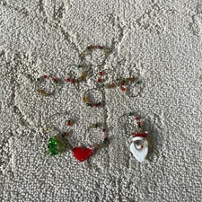 Christmas Wine Glass Charms Xmas Decor Decoration *Read Desc*