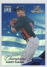 2013 USA Baseball Champions Certified National Team Mirror Blue Danny Casals uk2