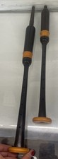 Vintage wooden bagpipe pipe chanters Set of 2 19 15.5 Long