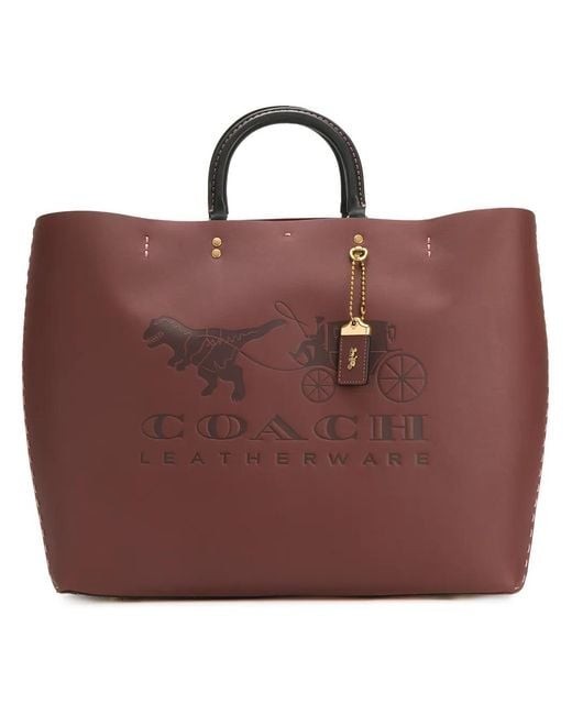 COACH 1941 Ltd. EDITION REXY & CARRIAGE BURGUNDY ROGUE TOTE 38