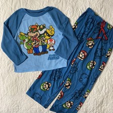 Super Mario Boys' 2-Piece Sleepwear Pajama Sets, Size: 6