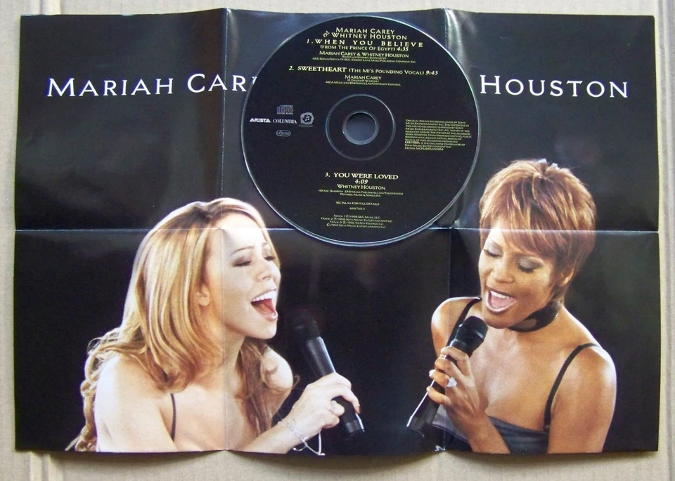 Mariah Carey & Whitney Houston - When You Believe - CD Arista 1998 - Limited - Image 3 of 3