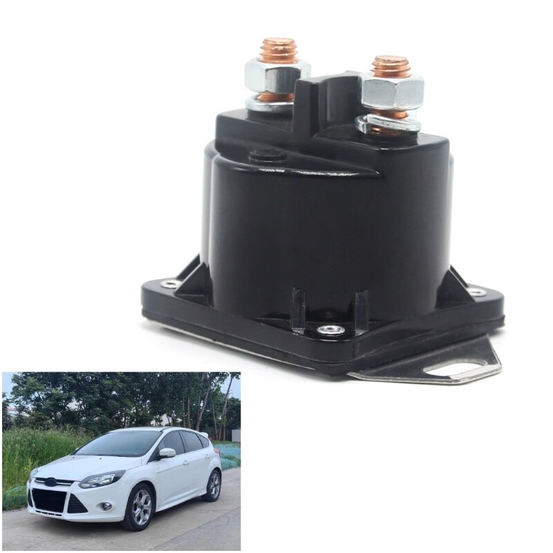 SW1951C Heavy Duty Starter Solenoid Relay For Ford Trucks & Vans – Replaces SS598T, Fits F150, F250, F350, E150, E250, E350, Bronco, Mustang, Ranger (12V)