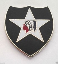 2ND INFANTRY DIVISION (1") US ARMY Military Hat Pin P14854