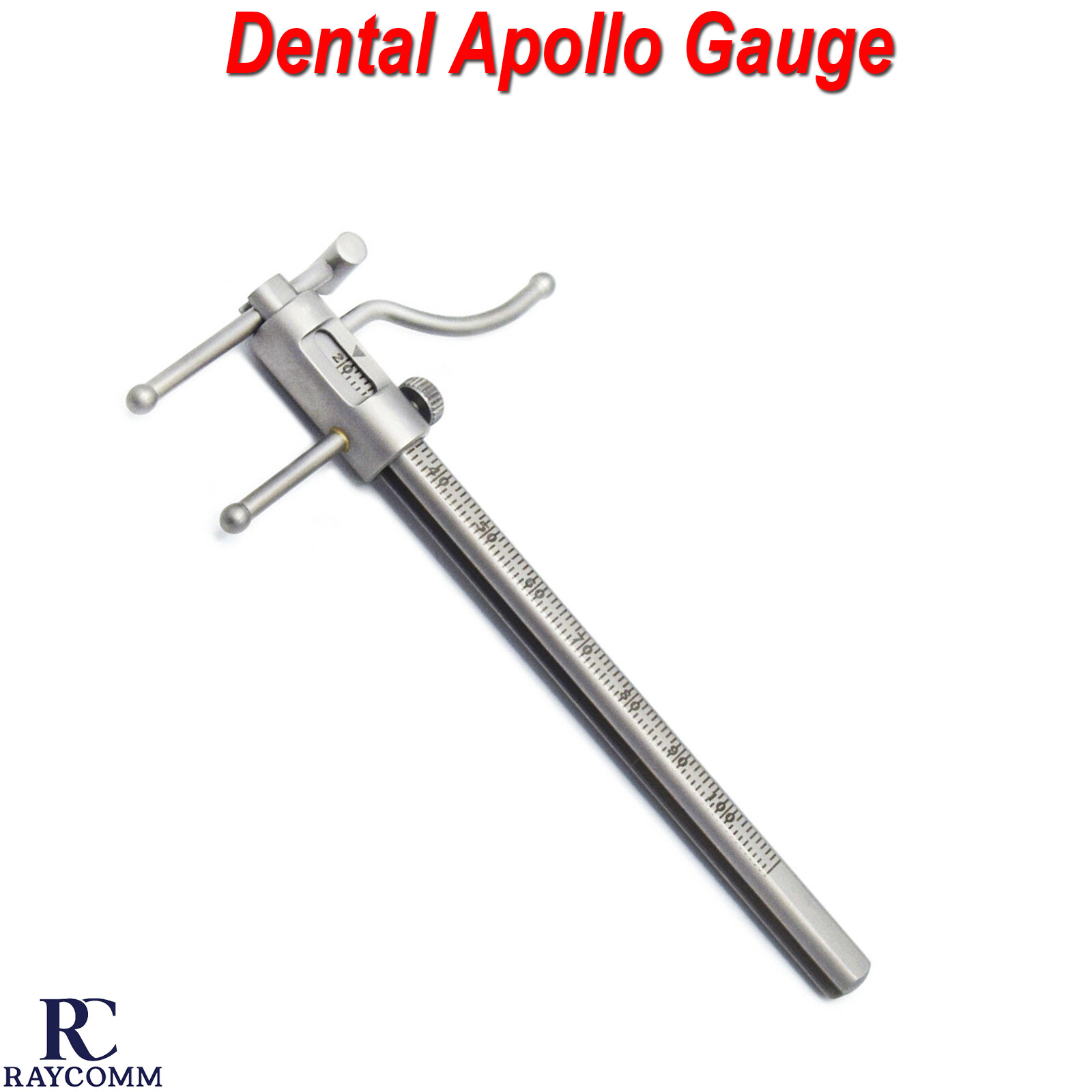 Dental VDO Ruler Gauge Orthodontic Micro Boley Gauge Teeth Size Measure