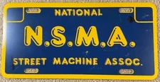 NSMA Booster License Plate National Street Machine Association Australia Hot Rod
